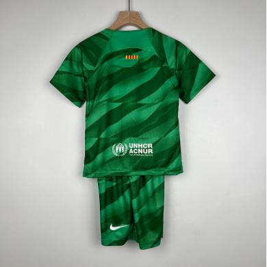 Camiseta Portero Barcelona Verde 23/24 Niño