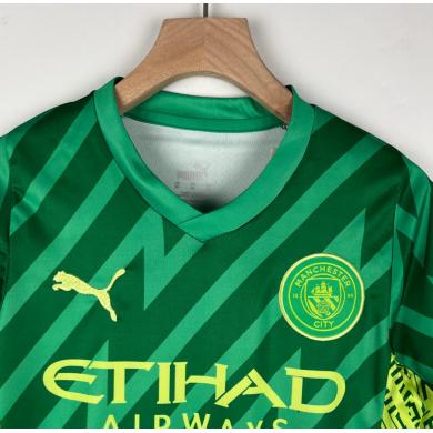 Camiseta Manchester City Portera Verde 23/24 Niño