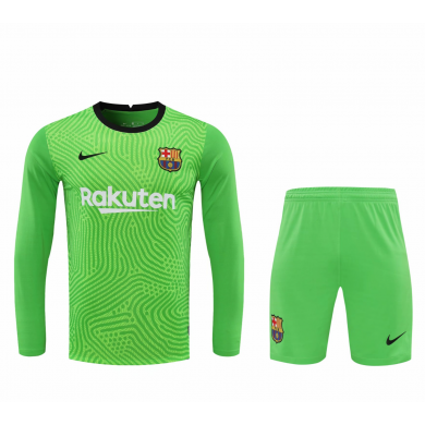 Camiseta Barcelona Portero Verde Manga Larga