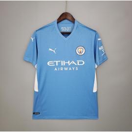 Camiseta Manchester City Primera Equipacion 2021/2022 Niño