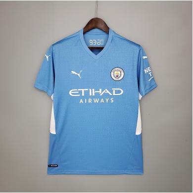 Camiseta Manchester City Primera Equipacion 2021/2022 Niño