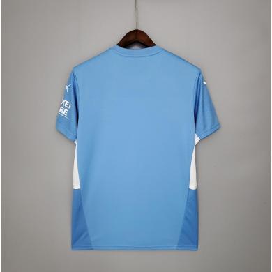 Camiseta Manchester City Primera Equipacion 2021/2022 Niño