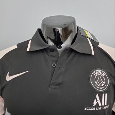 Camiseta Polo París Saint-Germain 2021/22 NEGRA