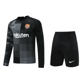 Camiseta Portero Barcelona 2021-2022 Negro Manga Larga