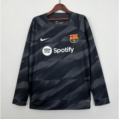 Camiseta Barcelona Fc Portero Negra 2023-2024 ML