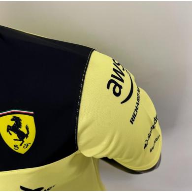 Camiseta Del Equipo Scuderia Ferrari Amarillo 2023