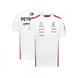 Camiseta Piloto Equipo Mercedes AMG Petronas F1 2023 - Blanco