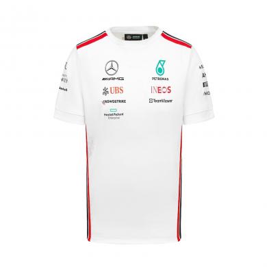 Camiseta Piloto Equipo Mercedes AMG Petronas F1 2023 - Blanco