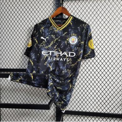 Camiseta Manchester City Edición especial 23/24 Oro Negro