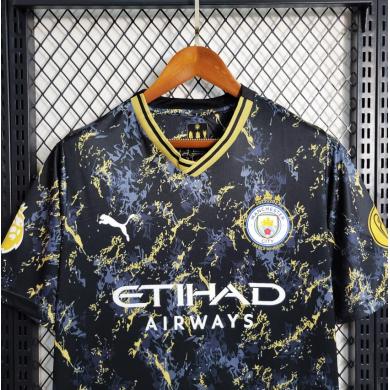 Camiseta Manchester City Edición especial 23/24 Oro Negro