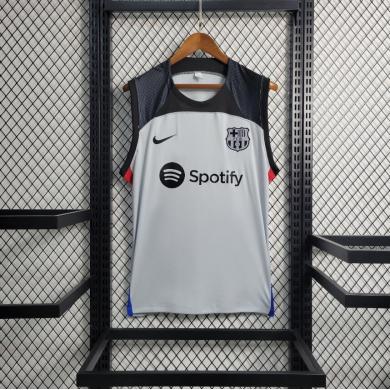 Camiseta Sin Mangas Barcelona Pre-Match Gris 23/24