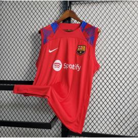 Camiseta Sin Mangas Barcelona Pre-Match Rojo 23/24