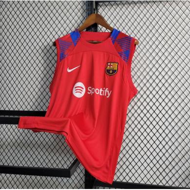 Camiseta Sin Mangas Barcelona Pre-Match Rojo 23/24