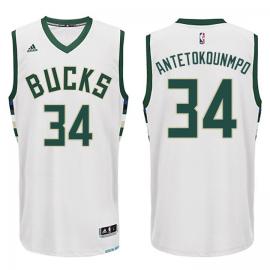 Camiseta Giannis Antetokounmpo Milwaukee Bucks [Blanca]