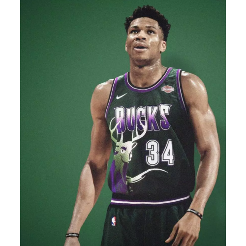 Camisetas Antetokounmpo Milwaukee Bucks Retro