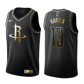 Camiseta James Harden Houston Rockets Black/Gold