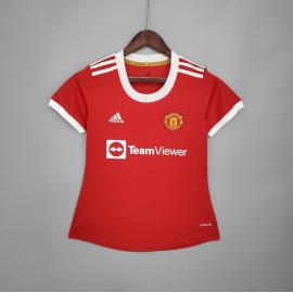 Camiseta Manchester United Primera Equipación 2021/2022 Mujer