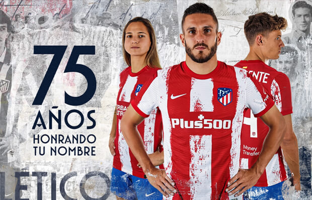 camiseta del Atletico Madrid 2019 2020 Home Kit